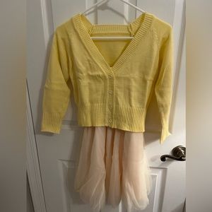 NWT Japan Snidel Yellow Two Piece Dress size S